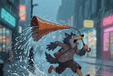 搞(gǎo)笑瞬间：雨中被淋成落汤鸡