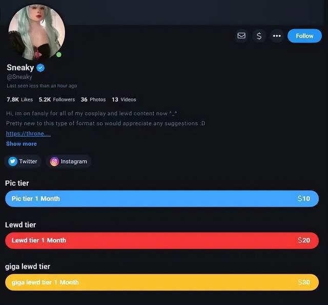前LOL人氣(qì)选手下(xià)海，变身(shēn)福利姬收费明码标价，开发全新致富路？